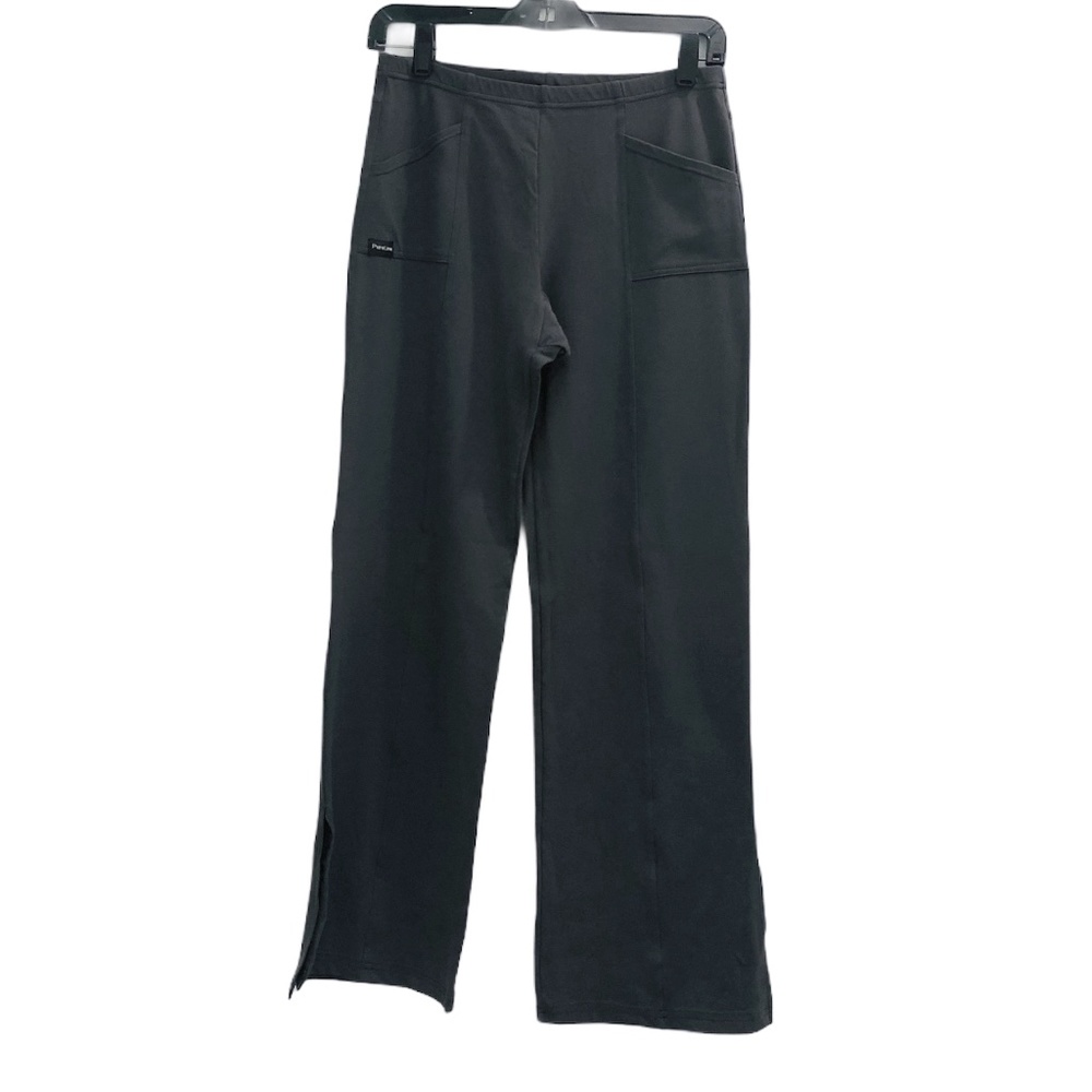 PURE LIME GRAY YOGA LOUNGE WIDE LEG PANTS WITH LARGE FRONT POCKETS SIZE LARGE